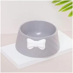 Pet Dog Food Bowls Lovely Bowknot Puppy Feeder Dish Bowl Diamond Pattern Bow Cat Bowl For Water Sweet Princess Pet Feeding Bowls (Color : Blue) -Zoo Shop 31Cl0oIOruL. AC