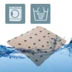 KAWALA Washable Pee Pads For Dogs Reusable Puppy Potty Training Pads Non-Slip Whelping Pads Waterproof Fast Absorption Housebreaking Pads Food Bowl Mats+Free Grooming Gloves -Zoo Shop 31CyVG4tzbL