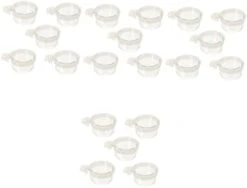 25 Pcs Parrot Feeding Box Hamster Accessories Chicken Accessories Bunny Feeder Dog Crate Bowl Bird Bowls For Cage Bird Food Container Bird Water Bowl Bird Accessory Parrot Feeder -Zoo Shop 31D6rpQP3lL. AC