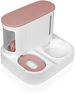 Gravity Pet Feeder And Water Dispenser Set, Automatic Cat Food Dispenser, Automatic Pet Feeder And Water Dispenser 2 In 1Suitable For Tracing Dogs And Pets -Zoo Shop 31DHMNnTyoL. AC