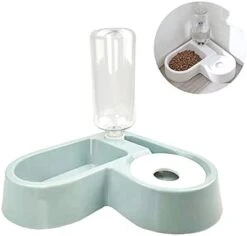 Double Dog Cat Bowls - Pets Water And Food Bowl Set With Automatic Water Bottle, Raised Pet Feeder Bowl For Cats And Small Dogs -Zoo Shop 31EhS6OcgUS. AC