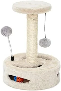 JYDQM Toy Climbing Furniture Cats Scratching Shape Interactive Toys Kitten Climbing Frame Cats Scratch Board (Color : A, Size : One Size) -Zoo Shop 31F3KNnhhlL. AC