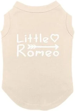 Little Romeo - Stud Handsome Cute Juliet Love Dog Shirt (Navy, Large) -Zoo Shop 31FQHhsPnHL. AC