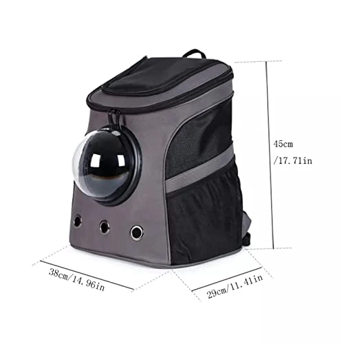 LEFEDA Large Pet Backpack Portable Space Capsule Breathable Window Cat Carrier Dog Bag Pets Products Accessories Portable Travel Bags Pet Backpack Carrier (Color : Gold) 4 LEFEDA Large Pet Backpack Portable Space Capsule Breathable Window Cat Carrier Dog Bag Pets Products Accessories Portable Travel Bags Pet Backpack Carrier (Color : Gold) - Image 2