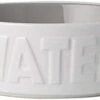 PetRageous 14014 Back To Basics Dishwasher And Microwave Safe Dog Water Bowl 6-Inch Diameter 2.25-Inch Tall 2.5-Cup Capacity For Medium And Large Dogs And Cats, White -Zoo Shop 31GMrUOpPqL