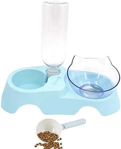 Double Dog Cat Bowls Anti Vomiting, Elevated Cat Food Water Bowls With 15° Tilted Raised Stand Pet Feeder Bowl For Cats And Small Dogs 13 Double Dog Cat Bowls Anti Vomiting, Elevated Cat Food Water Bowls With 15° Tilted Raised Stand Pet Feeder Bowl For Cats And Small Dogs - Image 11