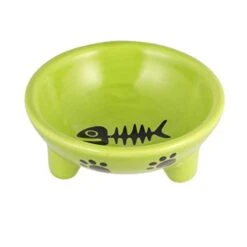 POPETPOP Cat Plate Puppy Feeder Cat Bowls Cat Food Bowls Non-Slip Cat Dish Pet Food & Water Bowls Ceramic Raised Puppy Food Bowl Feeder Bowls Wide Dish Ceramic Water Bowl Puppy Feeder