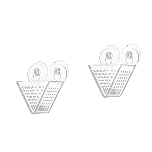 NOGRAX 2 Pcs Double Tool Dispenser Red For Glass Worms Bait Useful Feeder V- Shrimp Aquarium Food Acrylic With Tank Cone Aquariums Cup Shaped Live Brine Worm Fish Feeding Feeder (Color : Transparent 3 NOGRAX 2 Pcs Double Tool Dispenser Red For Glass Worms Bait Useful Feeder V- Shrimp Aquarium Food Acrylic With Tank Cone Aquariums Cup Shaped Live Brine Worm Fish Feeding Feeder (Color : Transparent