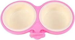 POPETPOP Dog Crate Feeder-Durable Pet Bowls Hanging Water Bowl For Dog Cage Cat Double Bowls Coop Cup Feeder-Pink -Zoo Shop 31GkdJtxnNL. AC