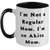 GENERIC I'm Not A Regular Mom. I'm An Akita Mom. Akita Dog Two Tone 11oz Mug, Fun Akita Dog Gifts, Cup For Dog Mom From Friends, Pet Toys, Cat Toys, Dog Toys, Pet Food, Cat Food, Dog Food 1 GENERIC I'm Not A Regular Mom. I'm An Akita Mom. Akita Dog Two Tone 11oz Mug, Fun Akita Dog Gifts, Cup For Dog Mom From Friends, Pet Toys, Cat Toys, Dog Toys, Pet Food, Cat Food, Dog Food -Zoo Shop 31II8A8H7nL