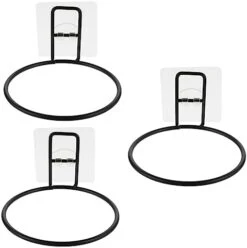 POPETPOP 3pcs Bowl Holder Bird Accessories Wall Mounted Planters Wall Mounted Clothing Rack Wall Mounted Planter Ring Wall Mounted Hooks Flower Pot Ring Bracket Cat Feeding Shelf Pet Supply -Zoo Shop 31J2NiBTScL. AC