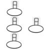 Ipetboom 4pcs Bowl Holder Bird Accessories Hanging Flower Pot Wall Mounted Planters Wall Mounted Feeder Holder Cat Feeder Holder Pet Feeder Rack Plastic Black Iron Pet Bowl Mount Pet Supply -Zoo Shop 31J8QwmBOJL