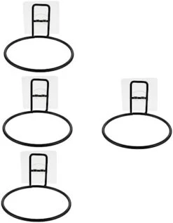 Ipetboom 4pcs Bowl Holder Bird Accessories Hanging Flower Pot Wall Mounted Planters Wall Mounted Feeder Holder Cat Feeder Holder Pet Feeder Rack Plastic Black Iron Pet Bowl Mount Pet Supply -Zoo Shop 31J8QwmBOJL. AC