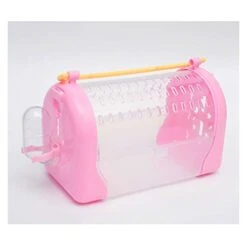 DEPILA Feeding Bird Carrier Lightweight Bird Carrier, Bird Travel Cage， Lightweight Pets Birds Travel Cage With Food Cup Food Box Economy Bird Cage Parrot Parakeet Macaw Small Bird Box -Zoo Shop 31JUXbeODSL