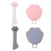 GENERIC Multi-Functional Pet Food Can Supplies Set,Universal Silicone Can Covers Cat Can Lids Mini Spatula Can Opener For Pet Cat Dog(4Pcs,Grey&Pink) -Zoo Shop 31JVjG7CVlL