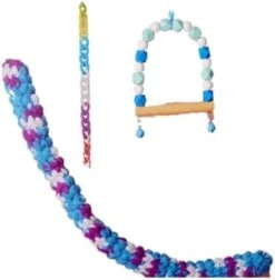 U-Swing Flying Squirrel Cage Climbing Decoration Supplies Pet Bird Standing Pole Sugar Glider Parrots Birds Rats Other Small Pets Supplies (Single Piece A) -Zoo Shop 31KXdATp34L. AC