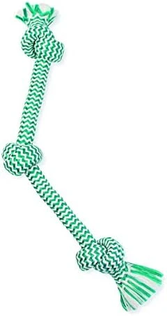 Mammoth Flossy Chews Extra Fresh 3 Knot Tug – Premium Cotton-Poly Yarn With Dental Floss Tug Toy For Dogs – Interactive Dog Rope Toy – Tug Dog Chew Toy For Large Dogs - Large, 25” 6 Mammoth Flossy Chews Extra Fresh 3 Knot Tug – Premium Cotton-Poly Yarn With Dental Floss Tug Toy For Dogs – Interactive Dog Rope Toy – Tug Dog Chew Toy For Large Dogs - Large, 25” - Image 4