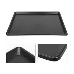 FarLargo 2pcs 27"x21" Replacement Tray For Dog Crate Plastic Cage Bottom Pan Multi-Purpose Boot Mat Shoe Tray Indoor Outdoor Waterproof, Dog And Cat Rabbit Food Bowls Floor Liners -Zoo Shop 31LABZmX8wS