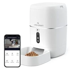 Automatic Smart Pet Feeder - Full HD 3mp Camera - 2,4 & 5,8GHz WiFi - Alexa & Google Home