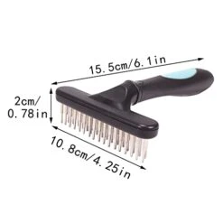 GENERIC Pet Grooming Brush Shedding And Dematting Undercoat Rake Comb For Dogs And Cats Extra Wide Blue Pet Supplies For Small Dogs Bed (Blue, One Size) -Zoo Shop 31M8tqdfXIL