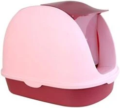 Luckxuan Cat Litter Box Fully Enclosed Cat Litter Cat Toilet Deodorant Anti-Splashing Cat Pot Large Flip Cat Litter Cat Supplies Cats Litter Pan (Color : Gray) -Zoo Shop 31MdqqijzML. AC