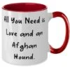GENERIC Special Afghan Hound Dog Two Tone 11oz Mug, All You Need, Gifts For Pet Lovers, Present From Friends, Cup For Afghan Hound Dog, Pet Toys, Pet Treats, Pet Food, Pet Supplies, Pet Products