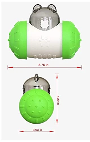 Dog And Cat Toys Pet Feeder Dog Educational Toys Pet Feeder Food Overflow Device Tumbler ABS Material Allows Cats And Dogs To Eat Slowly To Help Pets Digest (Green) 5 Dog And Cat Toys Pet Feeder Dog Educational Toys Pet Feeder Food Overflow Device Tumbler ABS Material Allows Cats And Dogs To Eat Slowly To Help Pets Digest (Green) - Image 3