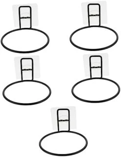 Ipetboom 4pcs Bowl Holder Bird Accessories Hanging Flower Pot Wall Mounted Planters Wall Mounted Feeder Holder Cat Feeder Holder Pet Feeder Rack Plastic Black Iron Pet Bowl Mount Pet Supply -Zoo Shop 31Mr lboshL. AC