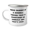 GENERIC Useful Russell Terrier Dog Gifts, Proud Parent Of A Russell Terrier, Funny Birthday 12oz Camper Mug For Dog Lovers From Friends, Dog Toys, Dog Beds, Dog Food, Dog Bowls, Dog Collars, Dog Leashes -Zoo Shop 31N5JIW53KL