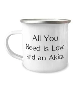 GENERIC Fun Akita Dog Gifts, All You Need Is Love And An Akita, Fancy Birthday 12oz Camper Mug Gifts For Dog Lovers From Friends, Dog Toys, Dog Food, Dog Beds, Dog Collars, Dog Leashes