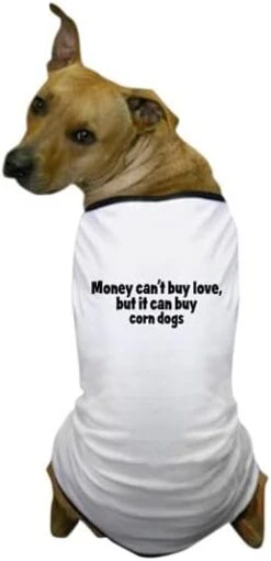 CafePress Corn Dogs (Money) Dog T Shirt Dog T-Shirt, Pet Clothing, Funny Dog Costume -Zoo Shop 31OieH1TxDL. AC