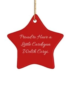 Reusable Cardigan Welsh Corgi Dog Gifts, Proud To Have A Little Cardigan, Cardigan Welsh Corgi Dog Star Ornament From Friends, , Pet Toys, Pet Treats, Pet Food, Pet Supplies, Pet Products