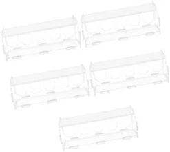 NOGRAX Coop Holder Bird Grains Animals Transparent Parrot Case Landscaping Rutin Budgie Clear Cups For Container Quail Canaries Farm Dispenser Bowl Feeder Supplies Finches Parakeets Pet Feeder (Color -Zoo Shop 31OwXSoQHcL. AC