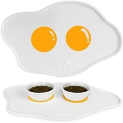 Ptlom Pet Placemat For Dogs And Cats, Non-Slip Waterproof Dog Feeding Mats Prevent Food And Water Overflow, Puppy Bowl Mat Suitable For Small, Medium And Large Pets, Silicone -Zoo Shop 31OxlT0n9aL. AC