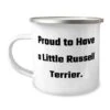 Krumfortable Living Perfect Russell Terrier Dog Gifts, Proud To Have A Little Russell Terrier, Cute 12oz Camper Mug For Pet Lovers From Friends, Dog Toys, Dog Collars, Dog Beds, Dog Food, Dog Treats -Zoo Shop 31PGBjf829L