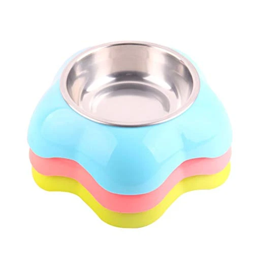 POPETPOP Raised Dog Feeder Raised Dog Feeder Pet Bowl Flower Shape Stainless Steel Double Food Feeding Basin Dish Container For Dog Cat Puppy (L) Puppy Puppy Feeder Puppy Feeder 6 POPETPOP Raised Dog Feeder Raised Dog Feeder Pet Bowl Flower Shape Stainless Steel Double Food Feeding Basin Dish Container For Dog Cat Puppy (L) Puppy Puppy Feeder Puppy Feeder - Image 4