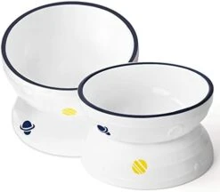 Hasense Tilted Cat Bowl Anti Vomiting, Double Raised Cat Bowls For Food And Water, Elevated Ceramic Small Dog Feeder, Protect Pet's Spine, Dishwasher Safe, Porcelain Slanted Dishes, White Set Of 2 15 Hasense Tilted Cat Bowl Anti Vomiting, Double Raised Cat Bowls For Food And Water, Elevated Ceramic Small Dog Feeder, Protect Pet's Spine, Dishwasher Safe, Porcelain Slanted Dishes, White Set Of 2 -Zoo Shop 31PM7pJJSJL. AC