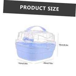 Hohopeti Hamster Cage Travel Tote Bag Backpack Suitcase Backpack Small Animal Critter Carrier Gerbil Carrier Backpacks For Travel Hamster Travel Cage Portable Hamster Cage Pp Winter -Zoo Shop 31Q28SE6iNL