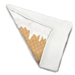 GENERIC Yellow Machine Washable Warm Mattress For Dogs And Cats Breakfast Food Cartoon Like Image Mat Double Layer Washable For Dog Bed, Couch, Sofa, Car Fast Food Dessert 25" X 35" -Zoo Shop 31Q2g8vVOdL