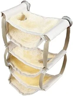 GAMIRA Pet Nest Multi-Layer Small Animals Toy Bed Resting Hamster Hammock Playing Rat Bedding Nest Platform (Color : Blue) -Zoo Shop 31R98lxbL1L. AC 3