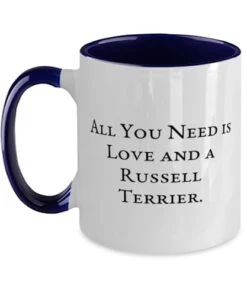 GENERIC All You Need Is Love And. Russell Terrier Dog Two Tone 11oz Mug, Epic Russell Terrier Dog Gifts, Cup For Pet Lovers From Friends, Pet Toys, Cat Toys, Dog Toys, Pet Food, Cat Food, Dog Food