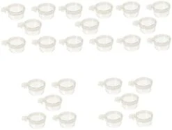 25 Pcs Parrot Feeding Box Hamster Accessories Chicken Accessories Bunny Feeder Dog Crate Bowl Bird Bowls For Cage Bird Food Container Bird Water Bowl Bird Accessory Parrot Feeder -Zoo Shop 31TR4ct6 L. AC