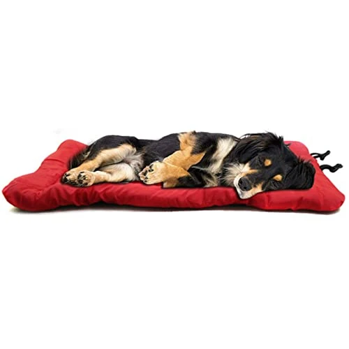 Portable Travel Dog Mat Outdoor Dog Bed Waterproof Camping Pet Pad With Carry Handle Large Dog Bed (X-Large,Red) 3 Portable Travel Dog Mat Outdoor Dog Bed Waterproof Camping Pet Pad With Carry Handle Large Dog Bed (X-Large,Red)