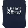 Little Romeo - Stud Handsome Cute Juliet Love Dog Shirt (Navy, Large) -Zoo Shop 31UNiMWG90L