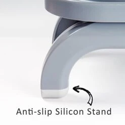 MOCATE Raised Cat And Dog Bowl, Elevated And Tilted Pet Feeding Bowl Set With 2 Stainless Steel Food And Water Bowls(2 * 12oz), Adjustable Non-Slip Plastic Stand -Zoo Shop 31UYq23k8GL