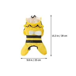 1 Pc Pet Bee Shaped Rain Slicker Hooded Raincoat Stylish Pet Raincoat For Dog Dog Sweater -Zoo Shop 31V0uXAVS2L