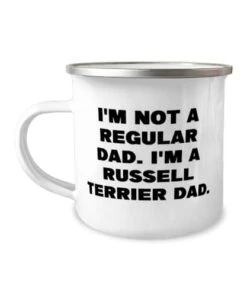 GENERIC I'm Not A Regular Dad. I'm A Russell. 12oz Camper Mug, Russell Terrier Dog, Sarcastic Gifts For Russell Terrier Dog From Friends, Dog Toys, Dog Beds, Dog Food, Dog Bowls, Dog Collars, Dog Leashes