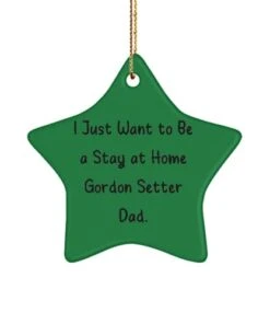 GENERIC Funny Gordon Setter Dog Star Ornament, I Just Want To Be A Stay At Home Gordon, Best Gifts For Pet Lovers,,, Pet Toys, Pet Treats, Pet Food, Pet Supplies, Pet Products