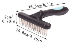 AIRFUL Pet Supplies For Dogs Bed Pet Grooming Brush Shedding And Dematting Undercoat Rake Comb For Dogs And Cats Extra Wide Blue Pet Supplies For Cats Food (Blue, One Size) (Color : Blue) -Zoo Shop 31WPwclcuCL