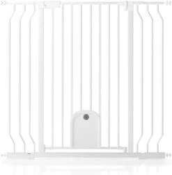 Extra Tall Wide Baby Gate With Cat Door For Stairs Doorways Dog Pet Cat Gate With Walk Througe Door Pressure Mounted 17 Extra Tall Wide Baby Gate With Cat Door For Stairs Doorways Dog Pet Cat Gate With Walk Througe Door Pressure Mounted -Zoo Shop 31WSXJAKRNL. AC